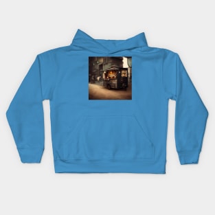 Steampunk Tokyo Ramen Cart Kids Hoodie